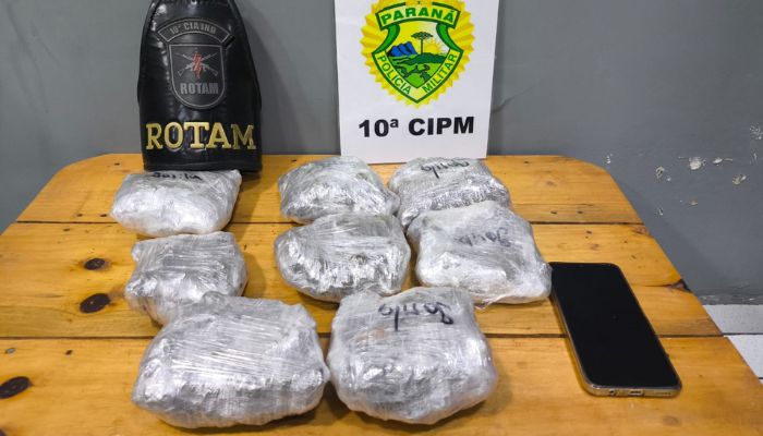 Laranjeiras – Rotam apreende substancia análoga a maconha em ônibus na rodoviária 